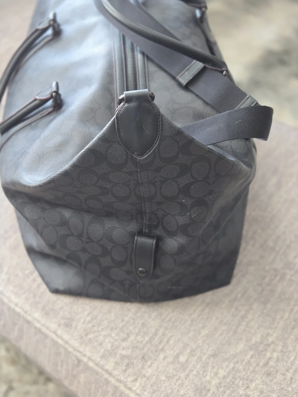 Coach black signature